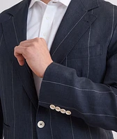 Pinstripe Linen Suit Jacket