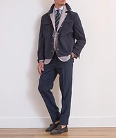 Leasure-Fit Linen Pleated Pants