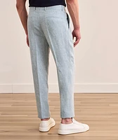 Leisure-Fit Pleated Linen Suit Pants