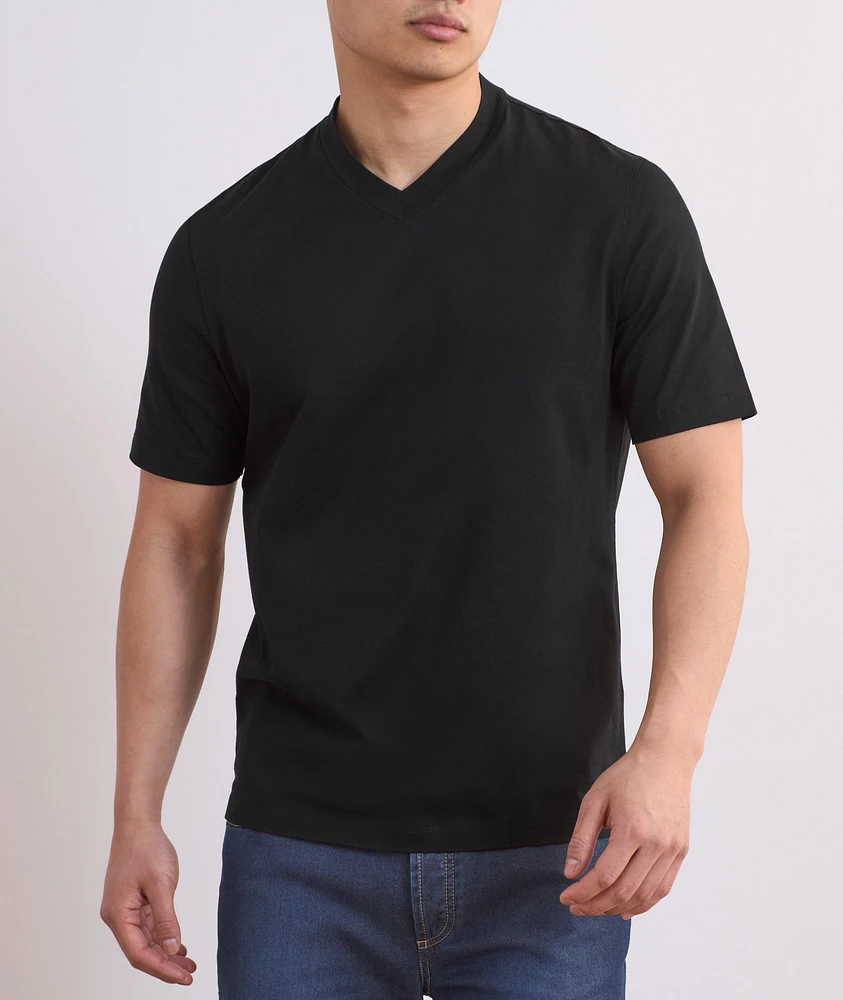 Cotton V-Neck T-Shirt
