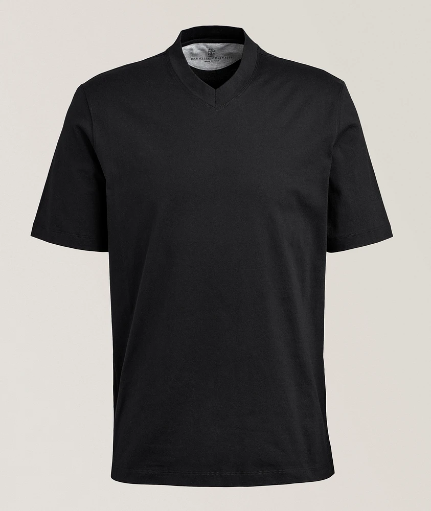 Cotton V-Neck T-Shirt