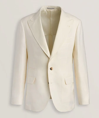 Linen, Wool & Silk Twill Sport Jacket