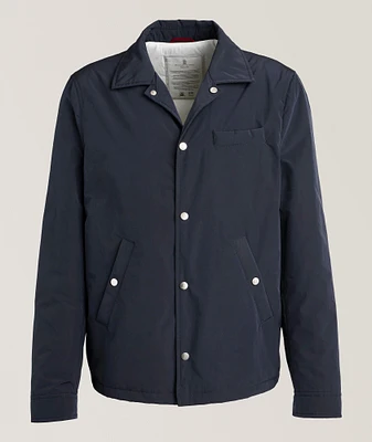 Nylon Padded Shirt Jacket