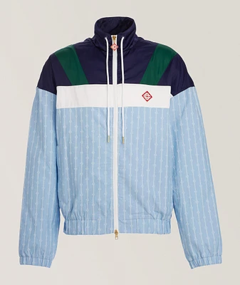 Pinstripe Track Jacket