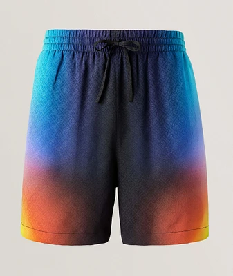 Gradient Silk Shorts