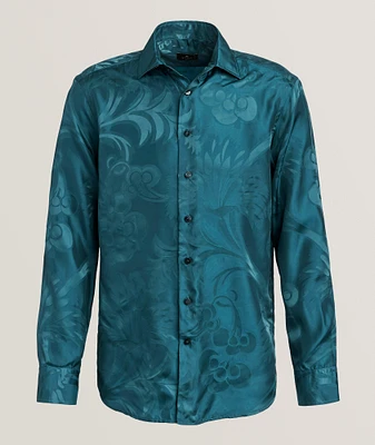 Floral Silk-Blend Shirt