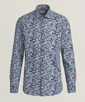 Floral Stretch-Cotton Shirt