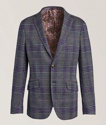 Check Cotton-Blend Sport Jacket