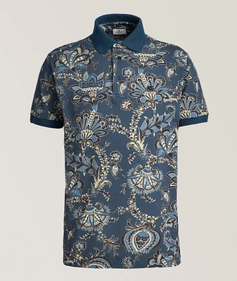 Floral-Print Cotton Polo