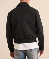 Embossed Logo Cotton Bomber Jacket