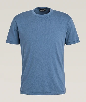 Lyocell-Cotton Crewneck T-Shirt