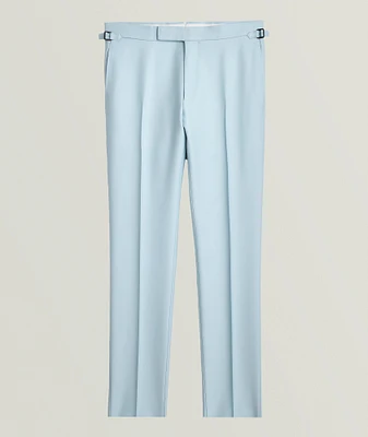 Shelton Wool-Silk Twill Dress Pants