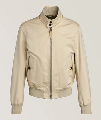 Cotton-Silk Harrington Jacket