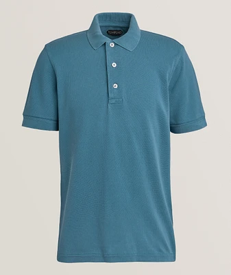 Lyocell-Cotton Piquet Polo