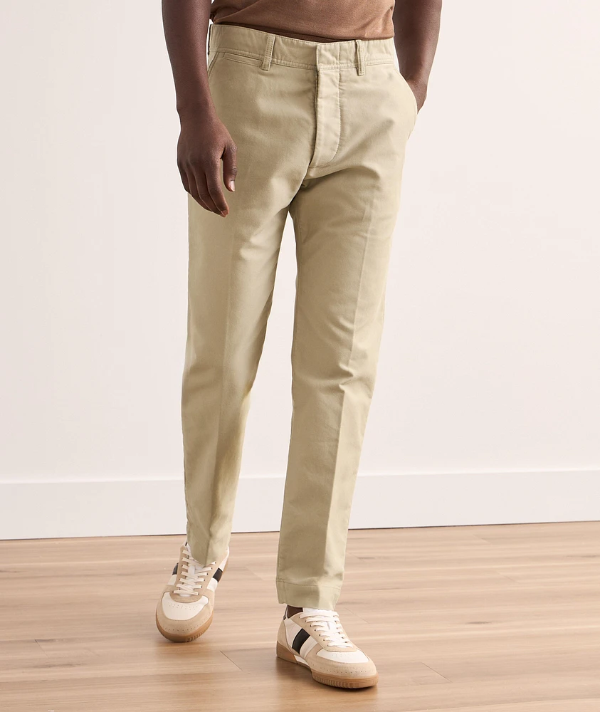 Brushed Cotton Satin Chinos
