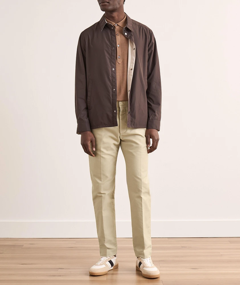 Brushed Cotton Satin Chinos