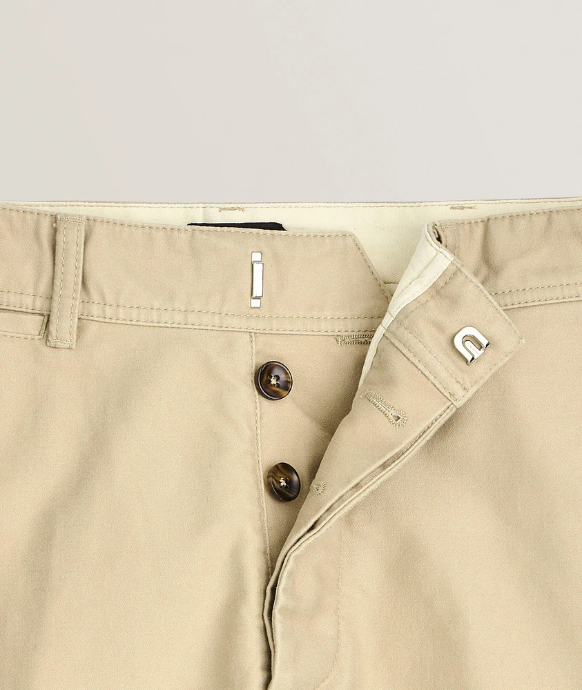 Brushed Cotton Satin Chinos