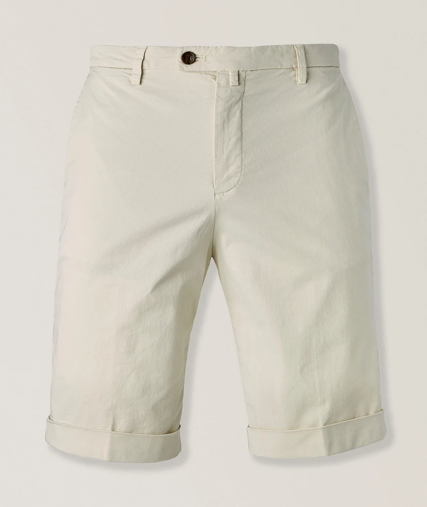 Stretch-Cotton Bermuda Shorts