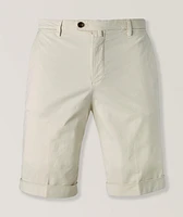 Stretch-Cotton Bermuda Shorts
