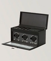 Triple Watch Winder with Storage