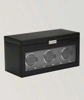 Triple Watch Winder with Storage