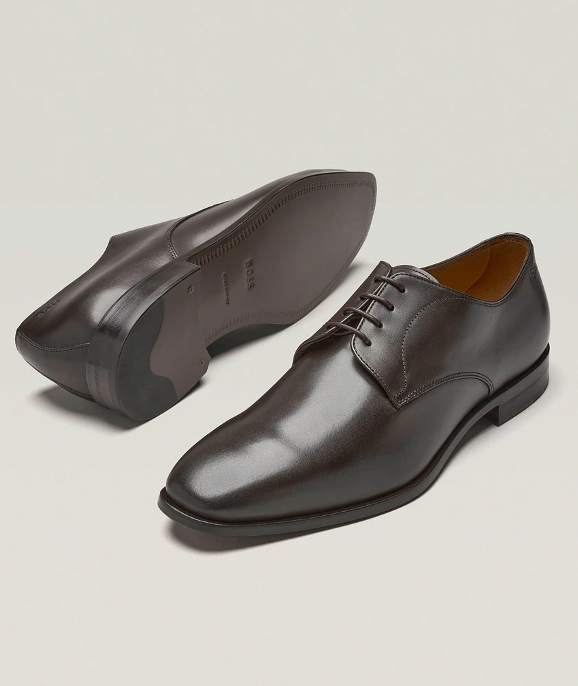 Lisbon Burnished Leather Derbies