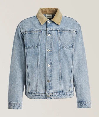 Corduroy Collar Denim Jacket