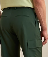 Wool-Blend Pleated Cargo Pants