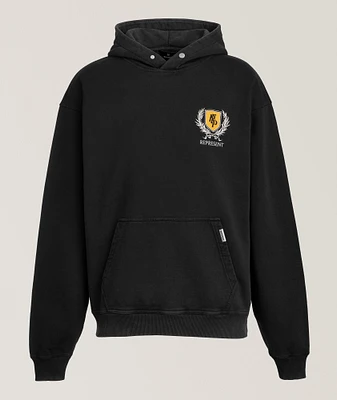 Crest Cotton Hooded Sweatshirt