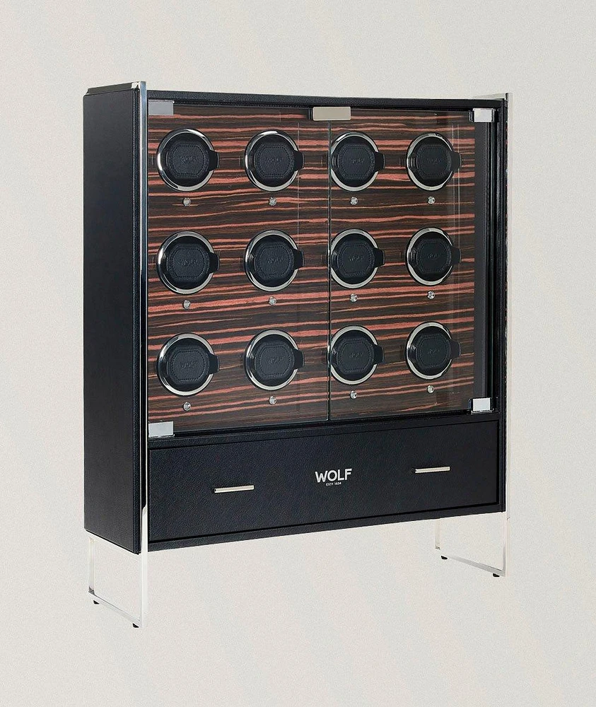 Regent Roadster 12pc Watch Winder Cabinet 