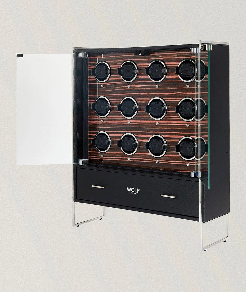 Regent Roadster 12pc Watch Winder Cabinet 