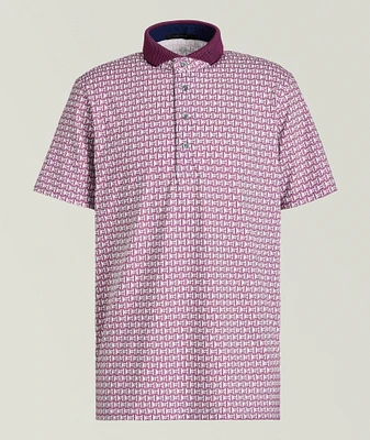 Monogram Technical-Stretch Polo
