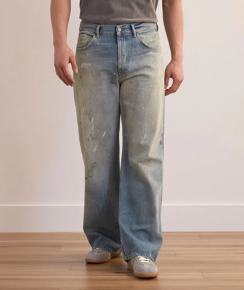 2021 Distressed Paint Splatter Jeans