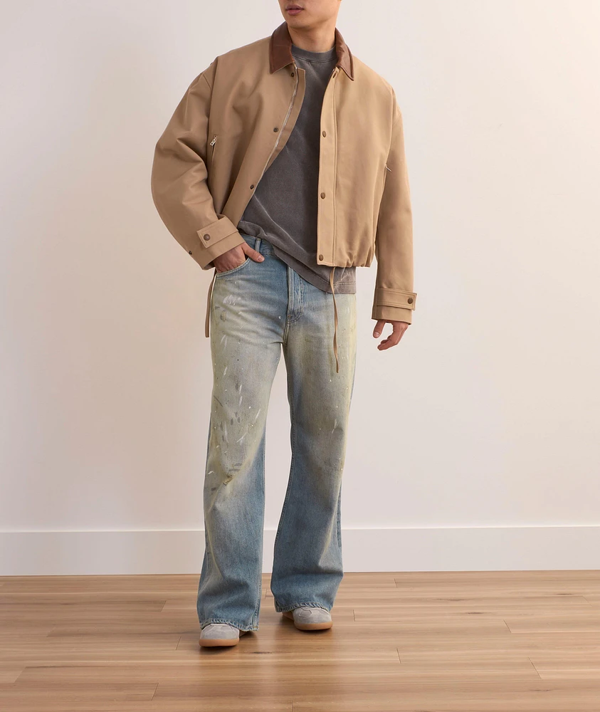 2021 Distressed Paint Splatter Jeans