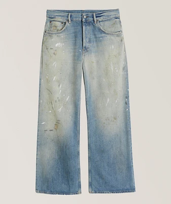 2021 Distressed Paint Splatter Jeans