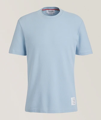 Four-Bar Piqué Knit T-Shirt