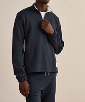 4-Bar Stripe Colourblock Half-Zip Sweater