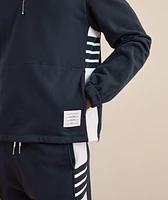 4-Bar Stripe Colourblock Half-Zip Sweater