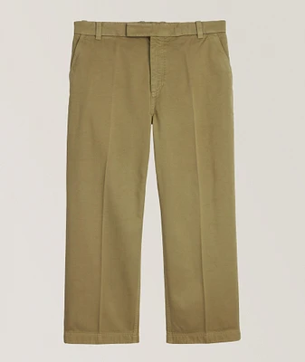 Straight-Leg Cotton Chino Pants