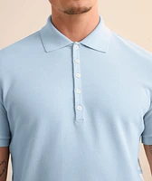 Four-Bar Cotton Piqué Knit Polo