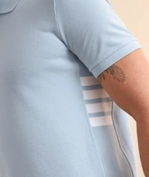 Four-Bar Cotton Piqué Knit Polo