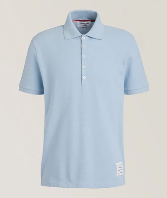 Four-Bar Cotton Piqué Knit Polo