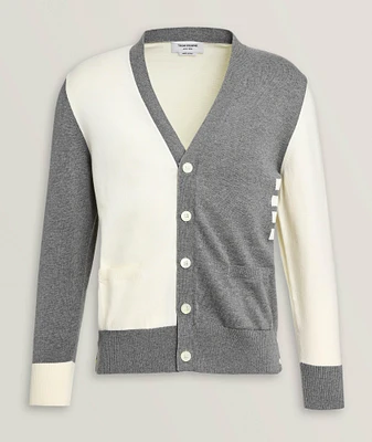 Fun-Mix 4-Bar Cotton Cardigan