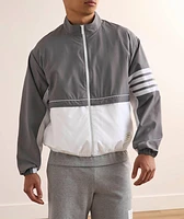 Colourblock 4-Bar Ripstop Windbreaker Jacket
