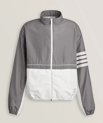 Colourblock 4-Bar Ripstop Windbreaker Jacket
