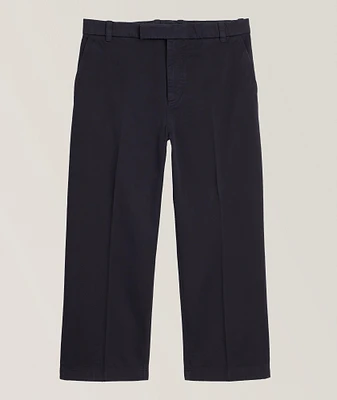 Straight-Leg Cotton Chino Pants