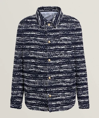 Utility Mélange Tulle Yarn Tweed Overshirt