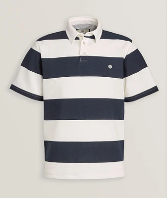 Piqué Cotton-Blend Rugby Shirt