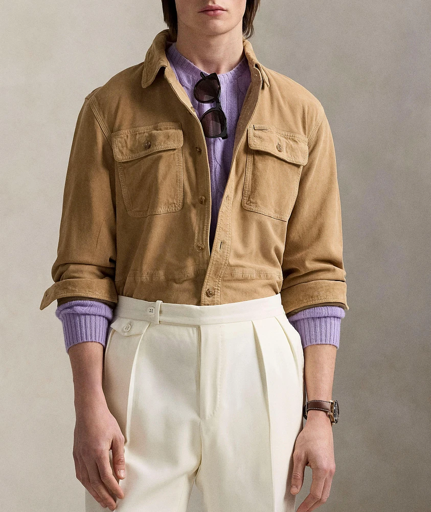 Utility Suede Overshirt