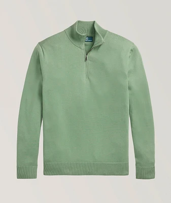 Quarter-Zip Cotton Sweater